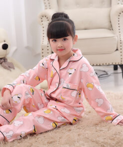 Girls Cute Cartoon Print Pajamas 5