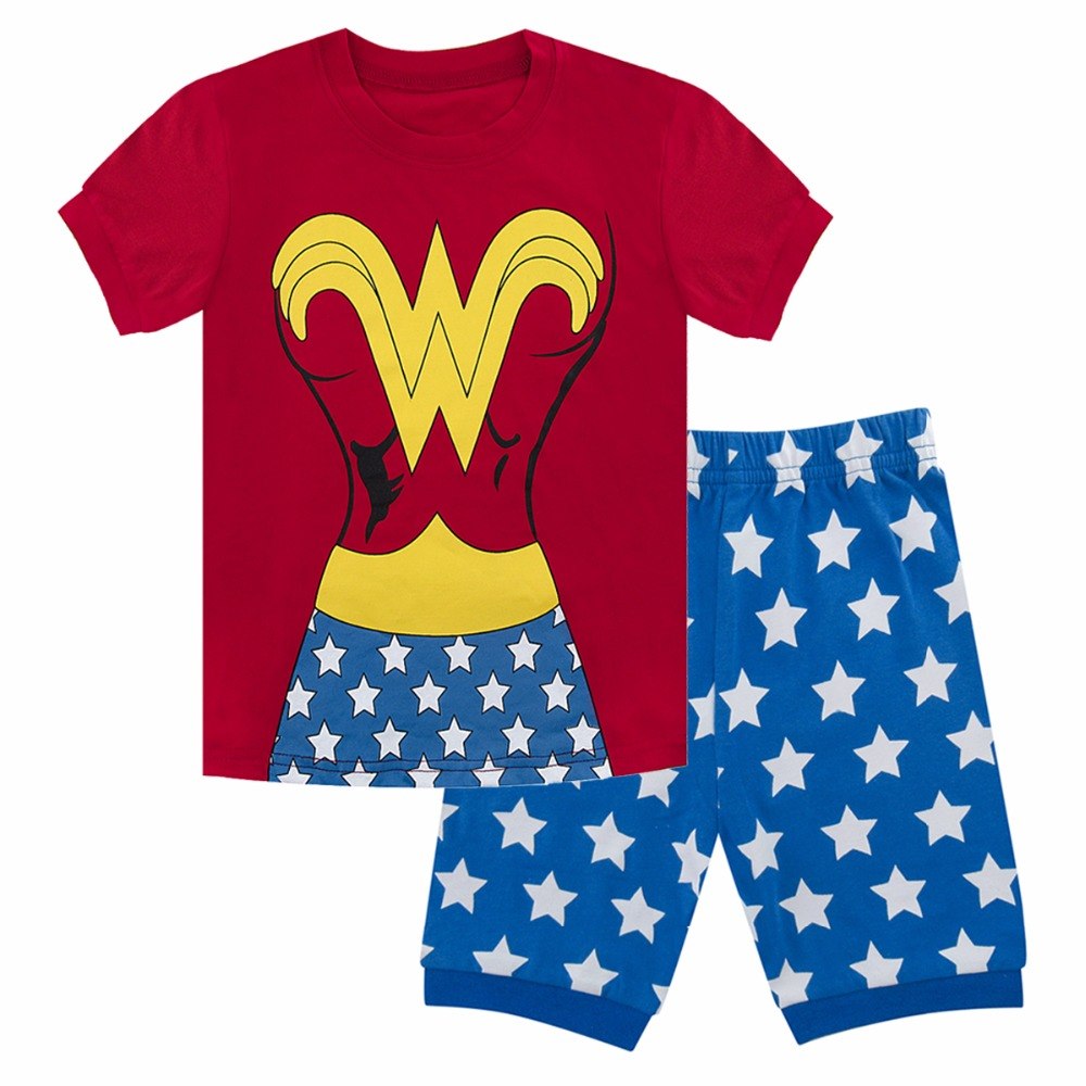 Wonder Woman Short Pajamas for Girls 1