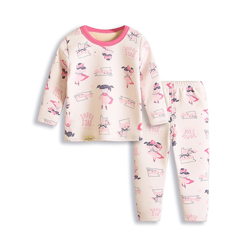 Adorable Basic Cartoon Pajamas for Kids 1