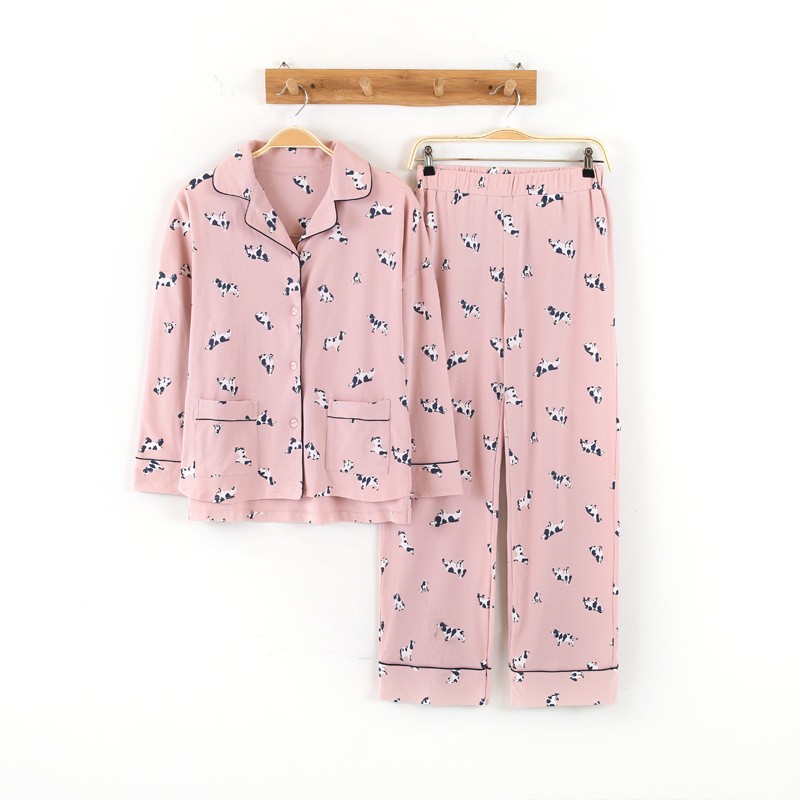 Women Cute Flamingo Print Pajamas 3