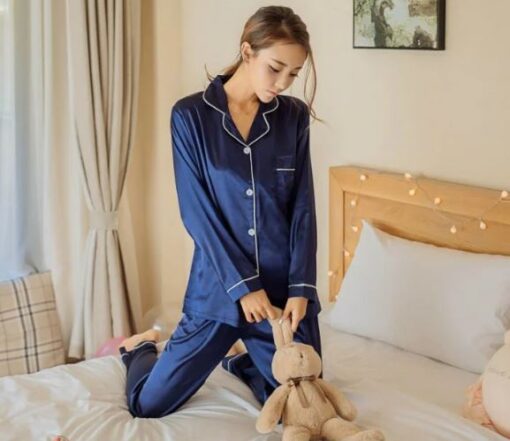Adorable Satin Pajamas for Women 4