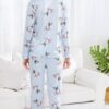Cute Bunny Print Pajamas For Women 6