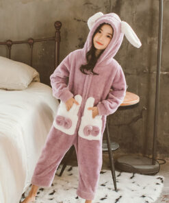 Bunny Ear Onesie Easter Pajamas 3