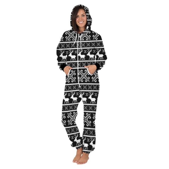 Deer Hooded Matching Pajamas for Couple 2