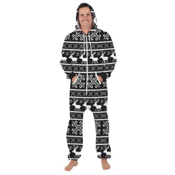 Deer Hooded Matching Pajamas for Couple 1