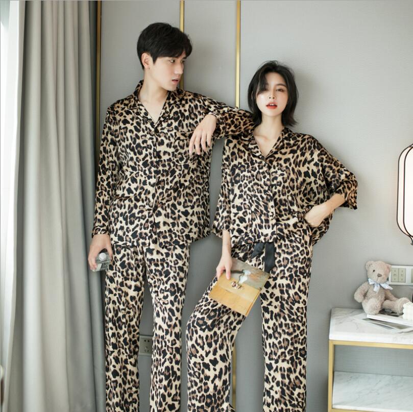 Leopard Print Couple Pajamas Set 10